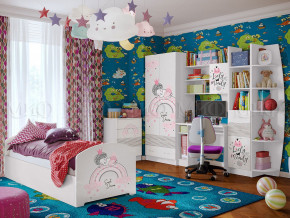 Детская комната Юниор-2 Принцесса 1 в Белоярском (ХМАО) - beloyarskij.magazinmebel.ru | фото