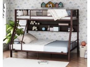 Двухъярусная кровать Гранада-1П 140 коричневый в Белоярском (ХМАО) - beloyarskij.magazinmebel.ru | фото