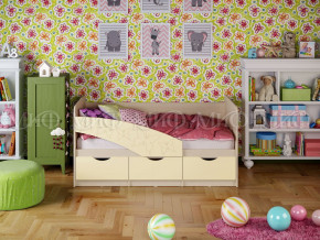 Кровать Бабочки 1600 Ваниль в Белоярском (ХМАО) - beloyarskij.magazinmebel.ru | фото - изображение 1