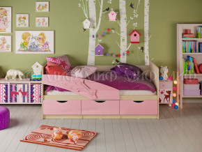Кровать Дельфин 1600 Розовый металлик в Белоярском (ХМАО) - beloyarskij.magazinmebel.ru | фото