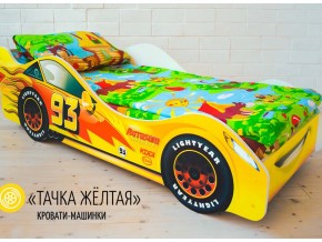 Кровать детская машина Тачка Желтая в Белоярском (ХМАО) - beloyarskij.magazinmebel.ru | фото - изображение 1
