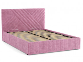 Кровать Гамма 1600 с основанием велюр тенерифе розовый в Белоярском (ХМАО) - beloyarskij.magazinmebel.ru | фото - изображение 2