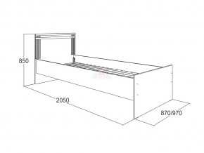 Кровать одинарная Ольга 18 900 в Белоярском (ХМАО) - beloyarskij.magazinmebel.ru | фото - изображение 2