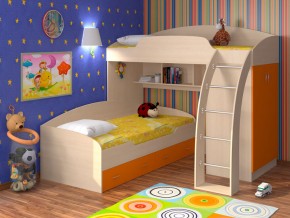 Кровать Соня 1+2 Оранжевый в Белоярском (ХМАО) - beloyarskij.magazinmebel.ru | фото - изображение 1