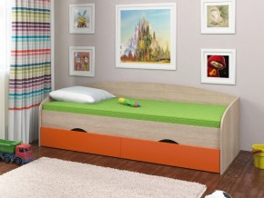 Кровать Соня 2 сонома-оранжевый в Белоярском (ХМАО) - beloyarskij.magazinmebel.ru | фото
