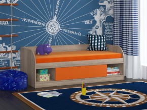 Кровать Соня 4 сонома-оранжевый в Белоярском (ХМАО) - beloyarskij.magazinmebel.ru | фото