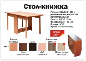 Прямой стол-книжка венге в Белоярском (ХМАО) - beloyarskij.magazinmebel.ru | фото - изображение 2